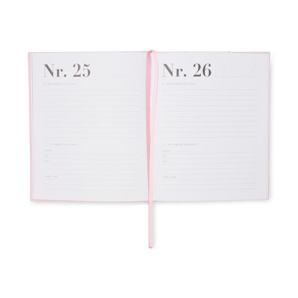 Produktbild: Tagebuch Bucket List, Pink Matcha