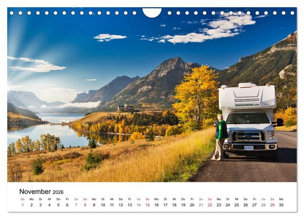 Produktbild: KANADA Mit dem Camper quer durch die Rockies (Wandkalender 2026 DIN A4 quer), CALVENDO Monatskalender
