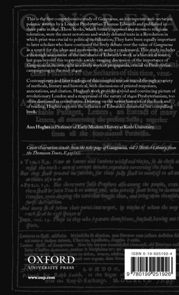 Produktbild: Gangraena and the Struggle for the English Revolution