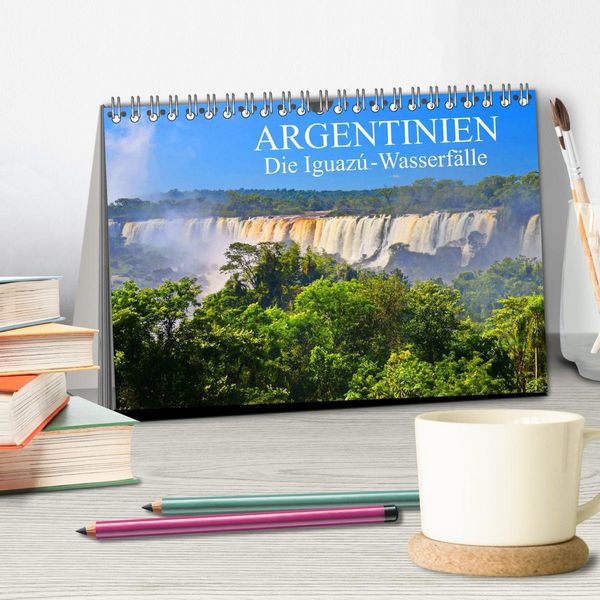 Produktbild: Argentinien. Die Iguaz&uacute;-Wasserf&auml;lle (Tischkalender 2026 DIN A5 quer), CALVENDO Monatskalender