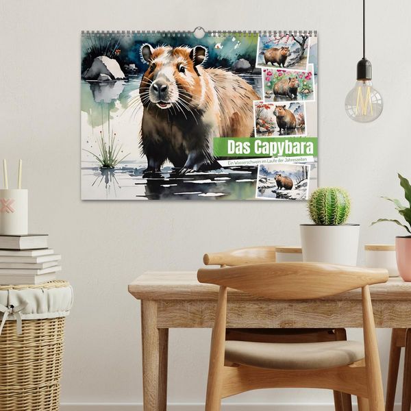 Produktbild: Das Capybara (Wandkalender 2026 DIN A3 quer), CALVENDO Monatskalender