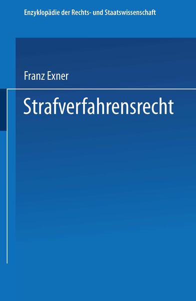 Produktbild: Strafverfahrensrecht