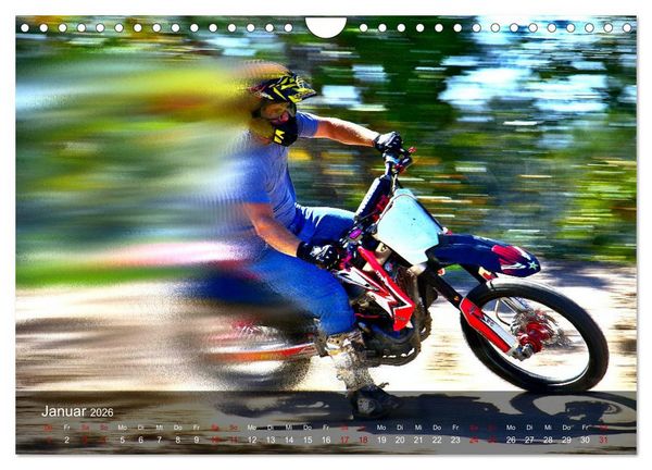 Produktbild: Motocross - Adrenalin pur (Wandkalender 2026 DIN A4 quer), CALVENDO Monatskalender