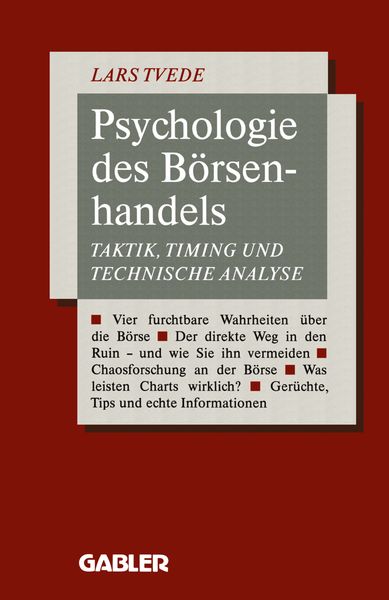 Produktbild: Psychologie des B&ouml;rsenhandels