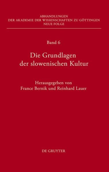 Produktbild: Die Grundlagen der slowenischen Kultur