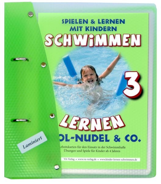 Schwimmen lernen 3: Pool-Nudel, laminiert