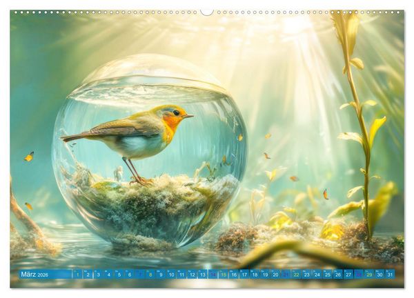 Produktbild: Meditativ und fantasievoll (Wandkalender 2026 DIN A2 quer), CALVENDO Monatskalender