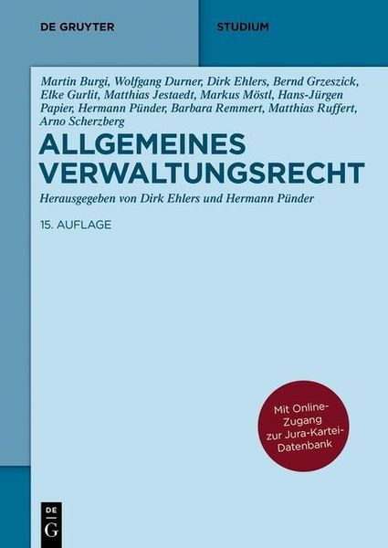 Produktbild: Allgemeines Verwaltungsrecht