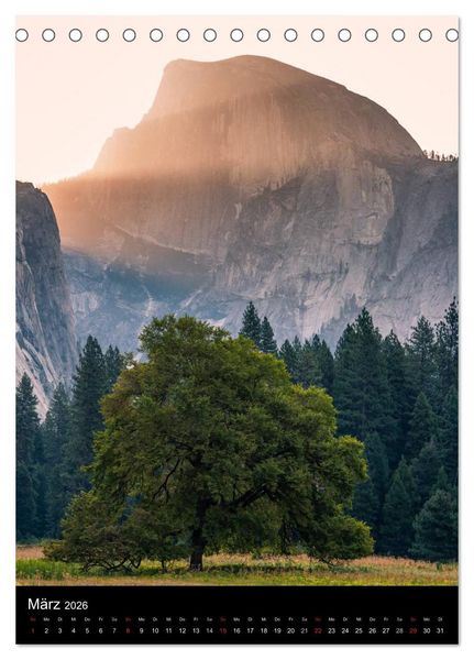 Produktbild: Idylle Pur - Der Yosemite National Park (Tischkalender 2026 DIN A5 hoch), CALVENDO Monatskalender