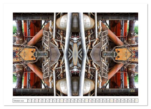 Produktbild: Faszination Spiegelung - Industrie und Technik (Wandkalender 2026 DIN A3 quer), CALVENDO Monatskalender