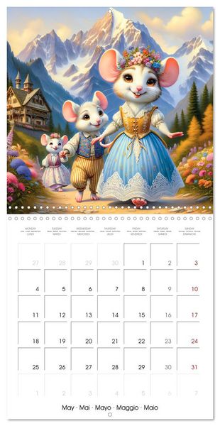 Produktbild: Mice dreams (Wall Calendar 2026 12 &times; 12 Inch) CALVENDO 12 Month Wall Calendar