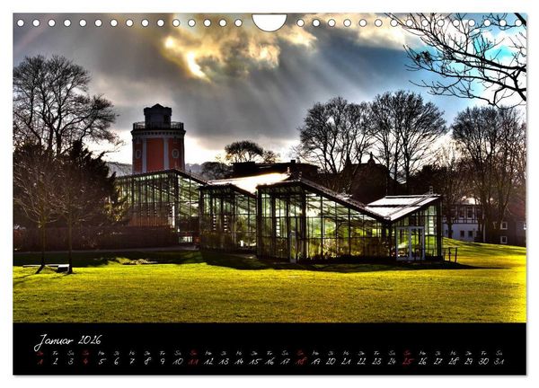 Produktbild: Wuppertal - Stadt der Schwebebahn in HDR (Wandkalender 2026 DIN A4 quer), CALVENDO Monatskalender