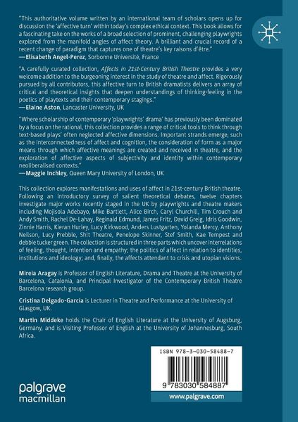 Produktbild: Affects in 21st-Century British Theatre
