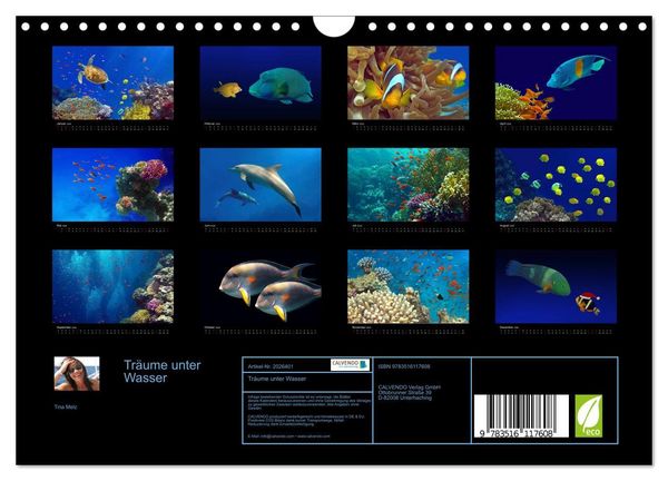 Produktbild: Tr&auml;ume unter Wasser (Wandkalender 2026 DIN A4 quer), CALVENDO Monatskalender