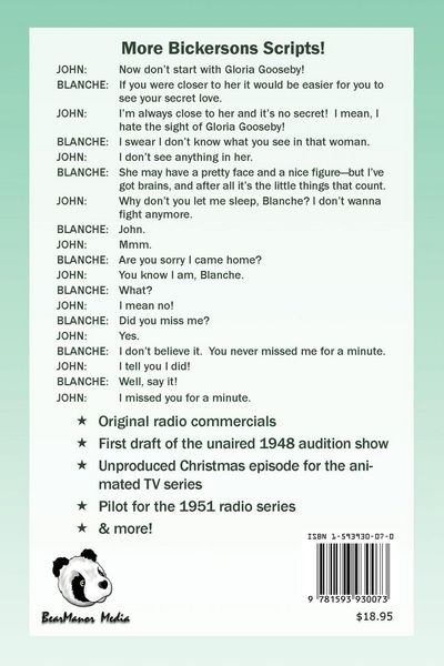 Produktbild: The Bickersons Scripts Volume 2