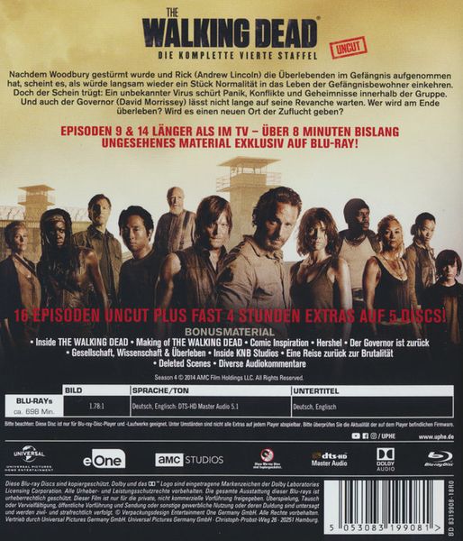 The Walking Dead - Staffel 4 - Uncut [5 BRs]