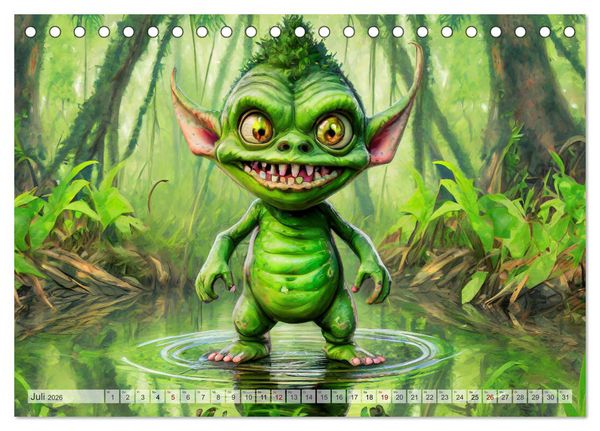 Produktbild: S&uuml;&szlig;es oder Saures - Ein Jahr voller Monsterspa&szlig; (Tischkalender 2026 DIN A5 quer), CALVENDO Monatskalender