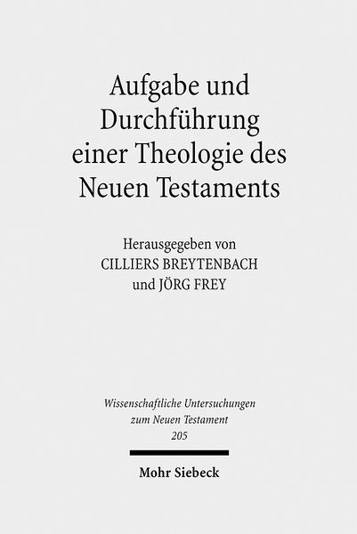 Produktbild: Aufgabe und Durchf&uuml;hrung einer Theologie des Neuen Testaments