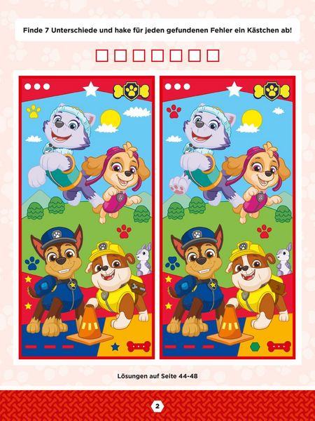 Produktbild: PAW Patrol Kindergartenheft: Finde den Fehler!