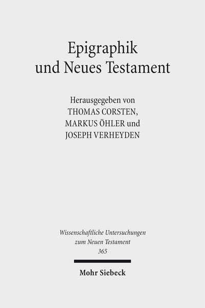 Produktbild: Epigraphik und Neues Testament