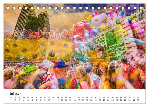 Produktbild: Hamburg Events (Tischkalender 2027 DIN A5 quer), CALVENDO Monatskalender