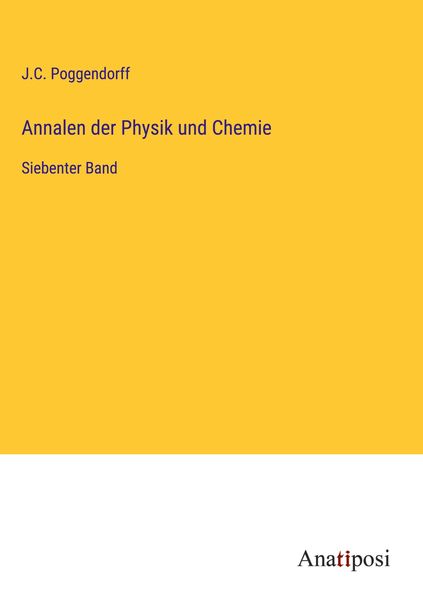 Produktbild: Annalen der Physik und Chemie