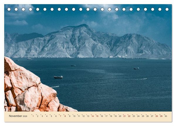 Produktbild: Musandam - Die omanische Exklave im geheimnisvollen Orient (Tischkalender 2026 DIN A5 quer), CALVENDO Monatskalender