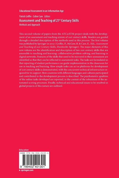 Produktbild: Assessment and Teaching of 21st Century Skills