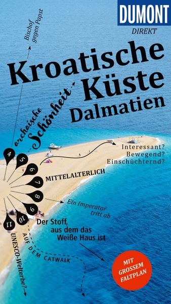 DUMONT direkt Reiseführer Kroatische Küste Dalmatien, Taschenbuch von Daniela Schetar, MairDuMont, 978-3-616-00122-7