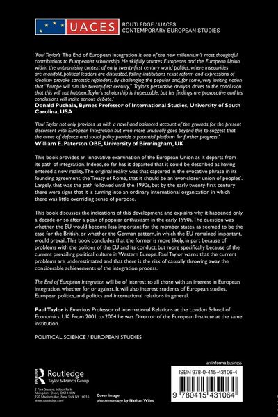 Produktbild: The End of European Integration
