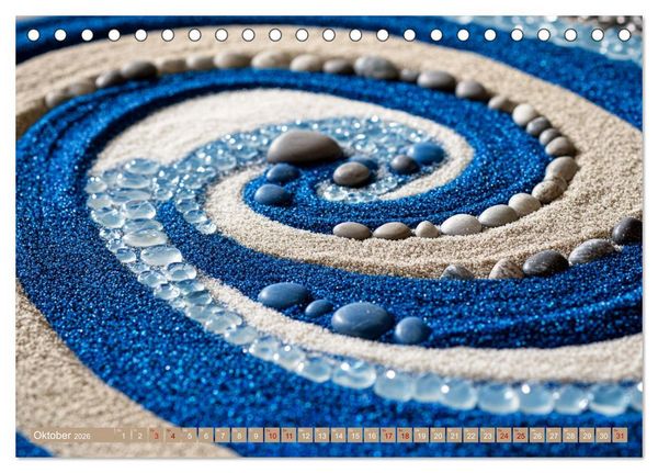 Produktbild: Farbenfrohe Wege zur Stille des Zen (Tischkalender 2026 DIN A5 quer), CALVENDO Monatskalender