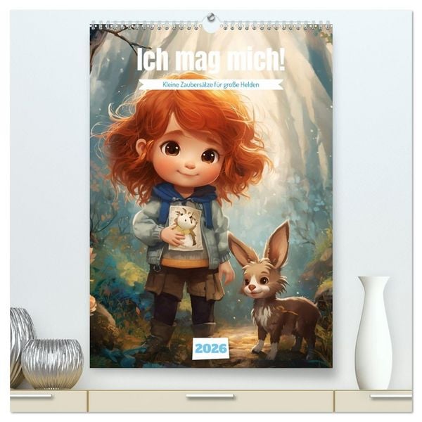 Produktbild: Ich mag mich! Kleine Zaubers&auml;tze f&uuml;r gro&szlig;e Helden (hochwertiger Premium Wandkalender 2026 DIN A2 hoch), Kunstdruck in Hochglanz