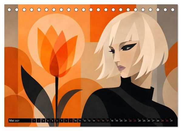 Produktbild: Fantasieportr&auml;ts zwischen Traum und Wirklichkeit (Tischkalender 2027 DIN A5 quer), CALVENDO Monatskalender