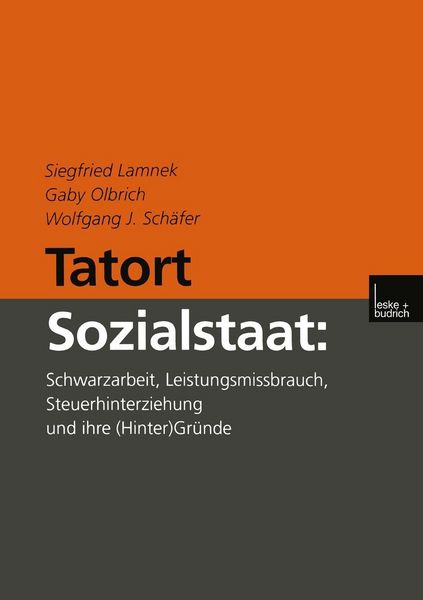 Produktbild: Tatort Sozialstaat