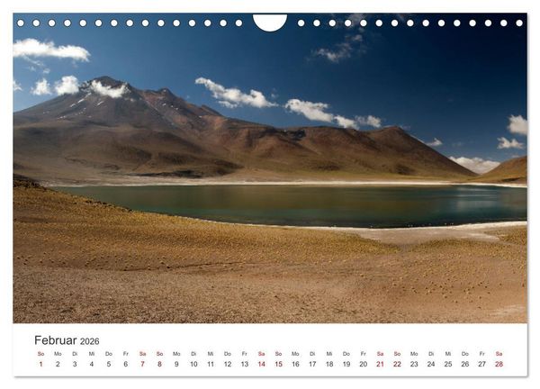 Produktbild: Die Farben der Anden - Argentinien und Chile (Wandkalender 2026 DIN A4 quer), CALVENDO Monatskalender