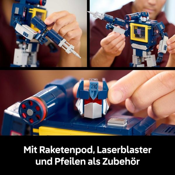 Produktbild: LEGO Icons 10358 Transformers: Soundwave, Modellbau f&uuml;r Erwachsene