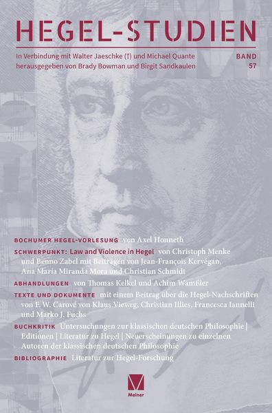 Produktbild: Hegel-Studien Band 57