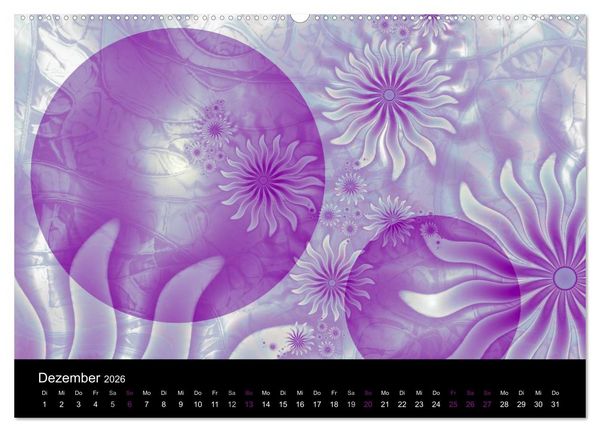 Produktbild: Die Farbe Lila (Wandkalender 2026 DIN A2 quer), CALVENDO Monatskalender