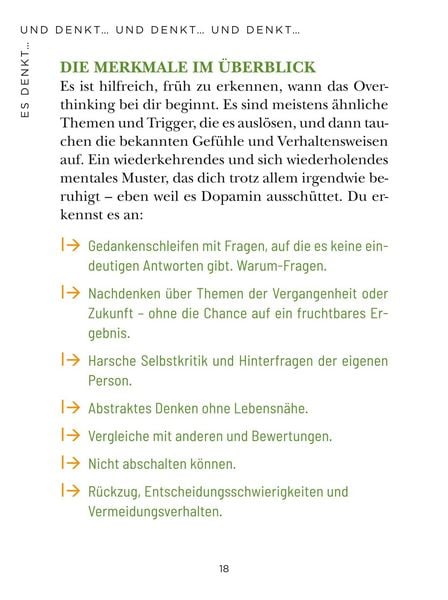 Produktbild: Die 1-Minuten-Strategie gegen Overthinking