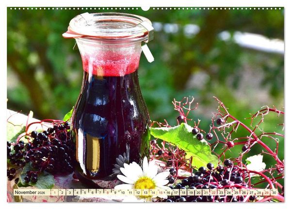 Produktbild: Essbare Wildfr&uuml;chte. Aromatische K&ouml;stlichkeiten aus der Natur (hochwertiger Premium Wandkalender 2026 DIN A2 quer), Kunstdruck in Hochglanz