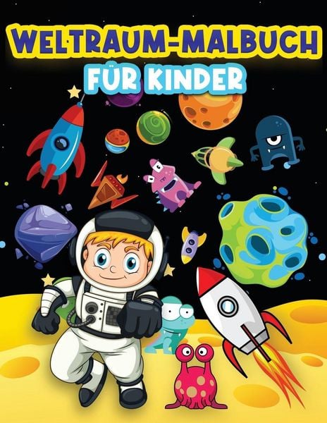 Produktbild: Weltraum-Malbuch f&uuml;r Kinder