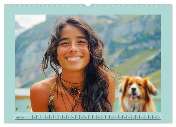 Produktbild: Almwiesenm&auml;rchen. Zauberhafte Frauen und gute Laune in den Bergen (hochwertiger Premium Wandkalender 2026 DIN A2 quer), Kunstdruck in Hochglanz