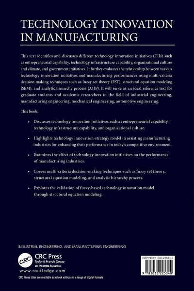 Produktbild: Technology Innovation in Manufacturing