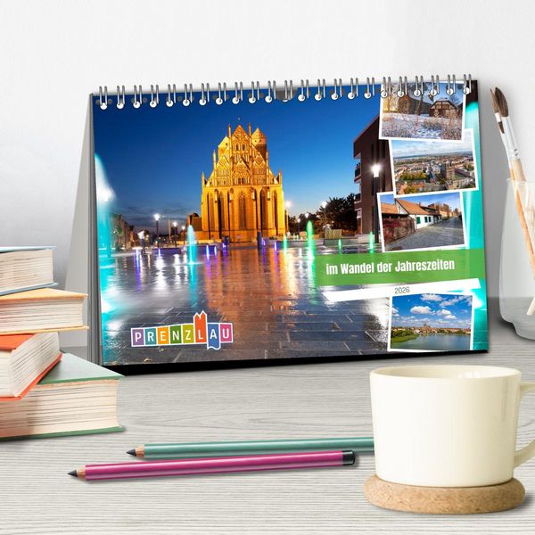 Produktbild: Prenzlau - im Wandel der Jahreszeiten (Tischkalender 2026 DIN A5 quer), CALVENDO Monatskalender