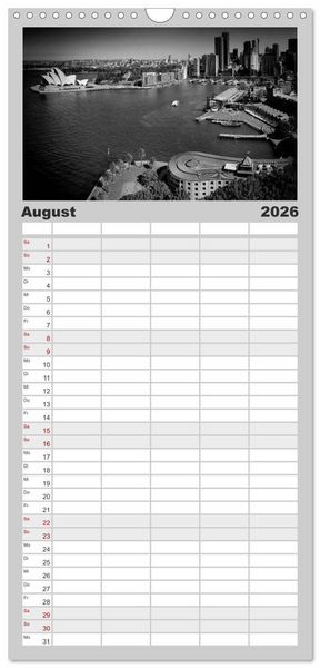Produktbild: Familienplaner 2026 - AUSTRALIEN Impressionen von Sydney bis Adelaide mit 5 Spalten (Wandkalender, 21 x 45 cm) CALVENDO