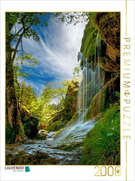 CALVENDO Puzzle Schleierfälle | 2000 Teile Lege-Größe 90x67cm Foto-Puzzle für glückliche Stunden
