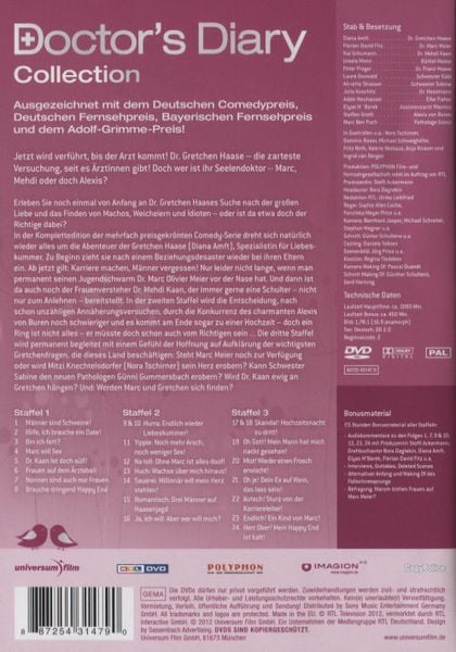Produktbild: Doctor's Diary - Staffel 1-3 - Komplettbox [6 DVDs]