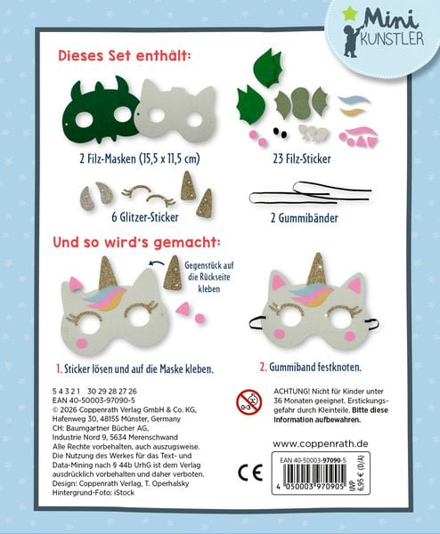 Produktbild: Mein kleines Bastelset: Filz-Masken