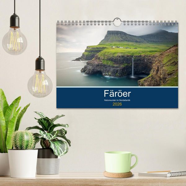 Produktbild: F&auml;r&ouml;er - Naturwunder im Nordatlantik (Wandkalender 2026 DIN A4 quer), CALVENDO Monatskalender