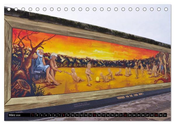 Produktbild: Berlin - Die East Side Gallery (Tischkalender 2026 DIN A5 quer), CALVENDO Monatskalender